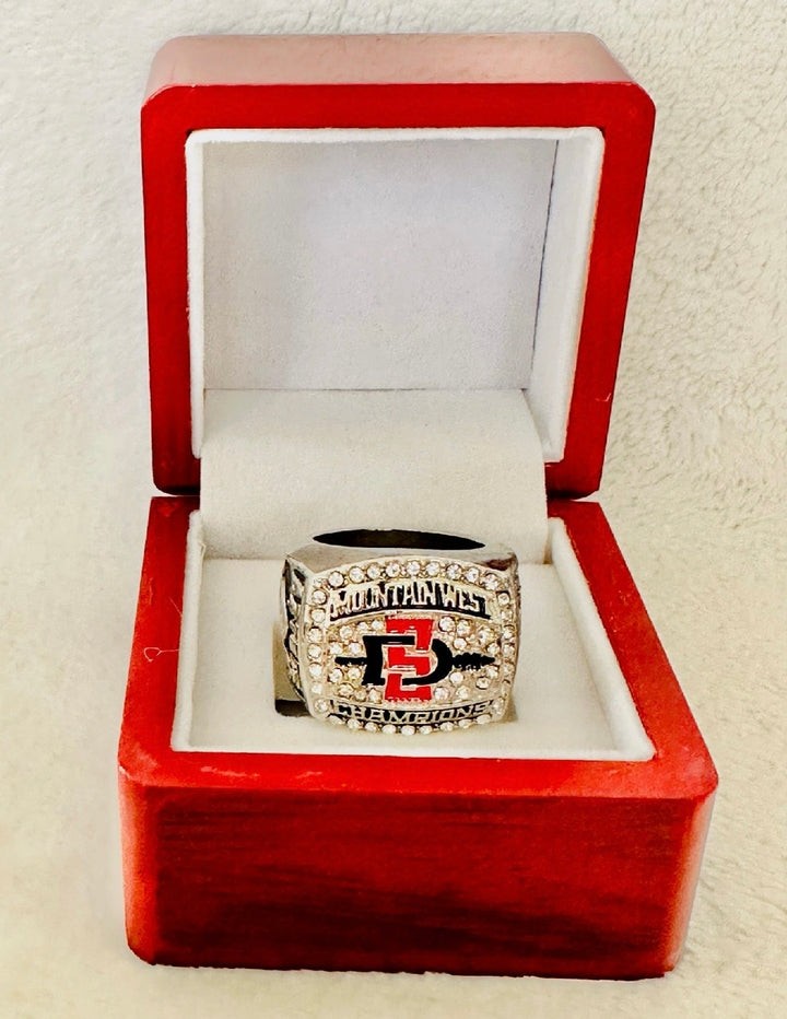 2012 San Diego State Aztecs Mountain West Championship Ring with box
