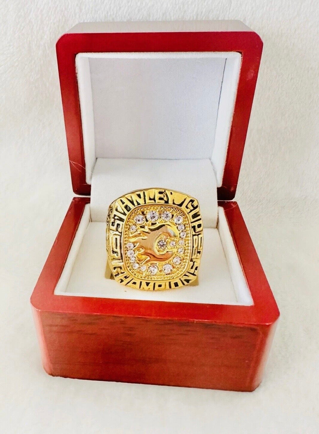1989 Calgary Flames Stanley Cup Championship Ring with box, 🇺🇸 SHIP