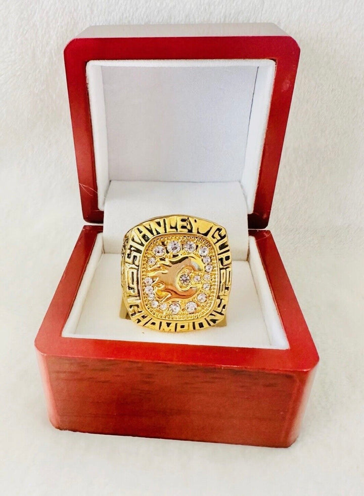 1989 Calgary Flames Stanley Cup Championship Ring with box, 🇺🇸 SHIP