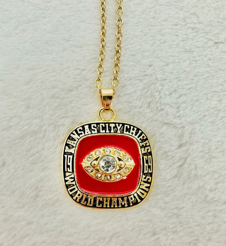 1969 Kansas City Chiefs Super Bowl Championship Pendant W box, US SHIP - EB Sports Championship Rings