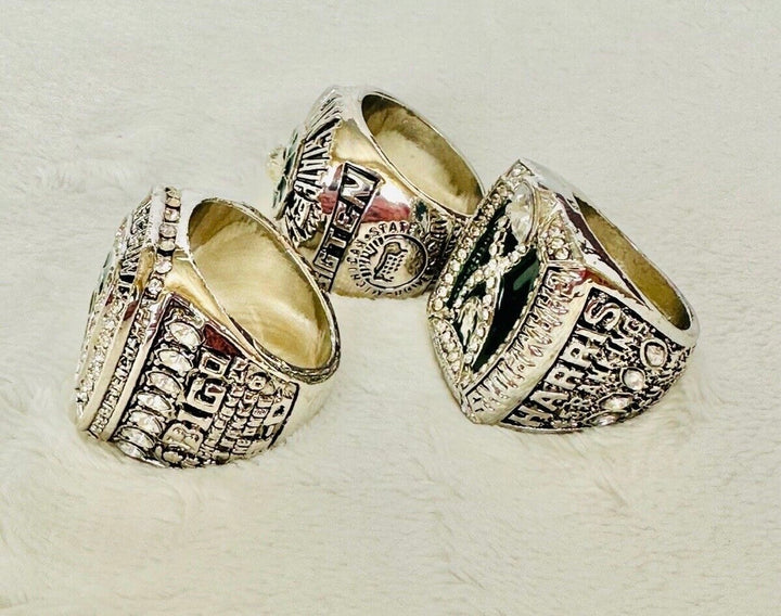 3 PCS Michigan State Spartans Championship Ring Set with box, US Ship