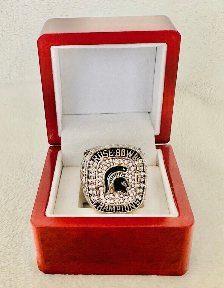 2013 Michigan State Spartans Rose Bowl Championship ring with box, US Ship