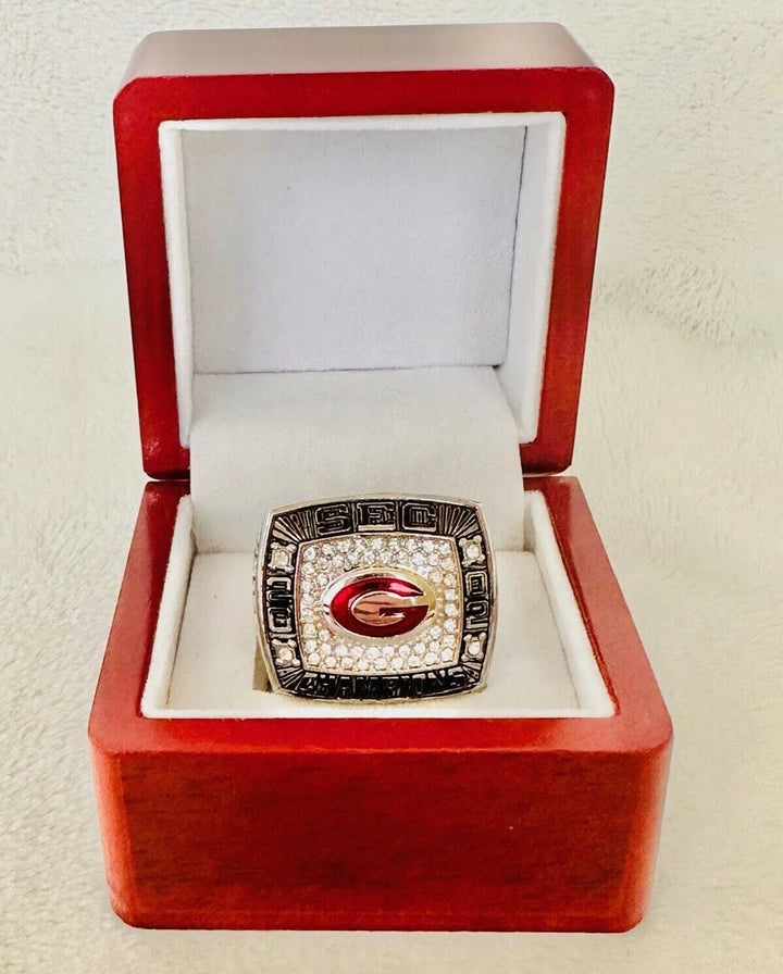 2002 Georgia Bulldogs SEC Championship Ring with box, US SHIP