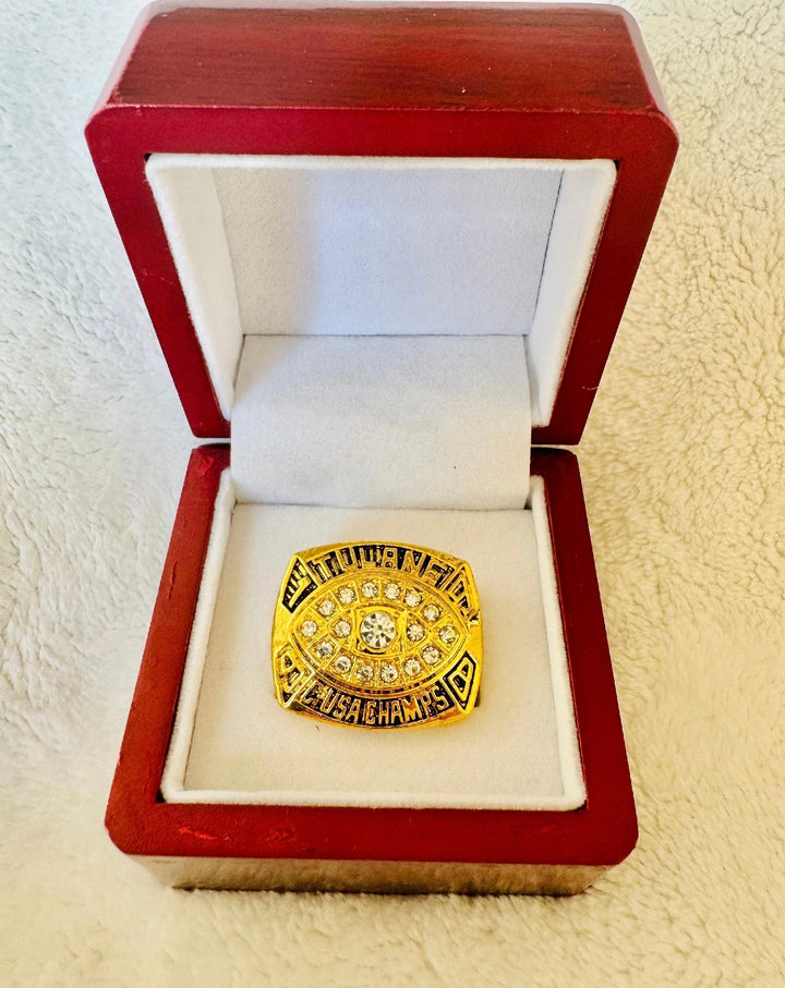 1998 Tulane Green Wave Liberty Bowl Championship Ring with box, 12-0