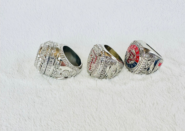 3 PCS TEXAS RANGERS Championship Ring set with box, 🇺🇸 SHIP 2010/2011/2023