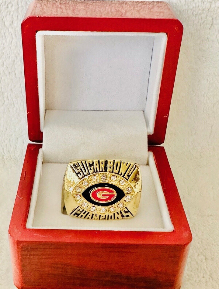 2008 Georgia Bulldogs Sugar Bowl Championship Ring with box, US SHIP