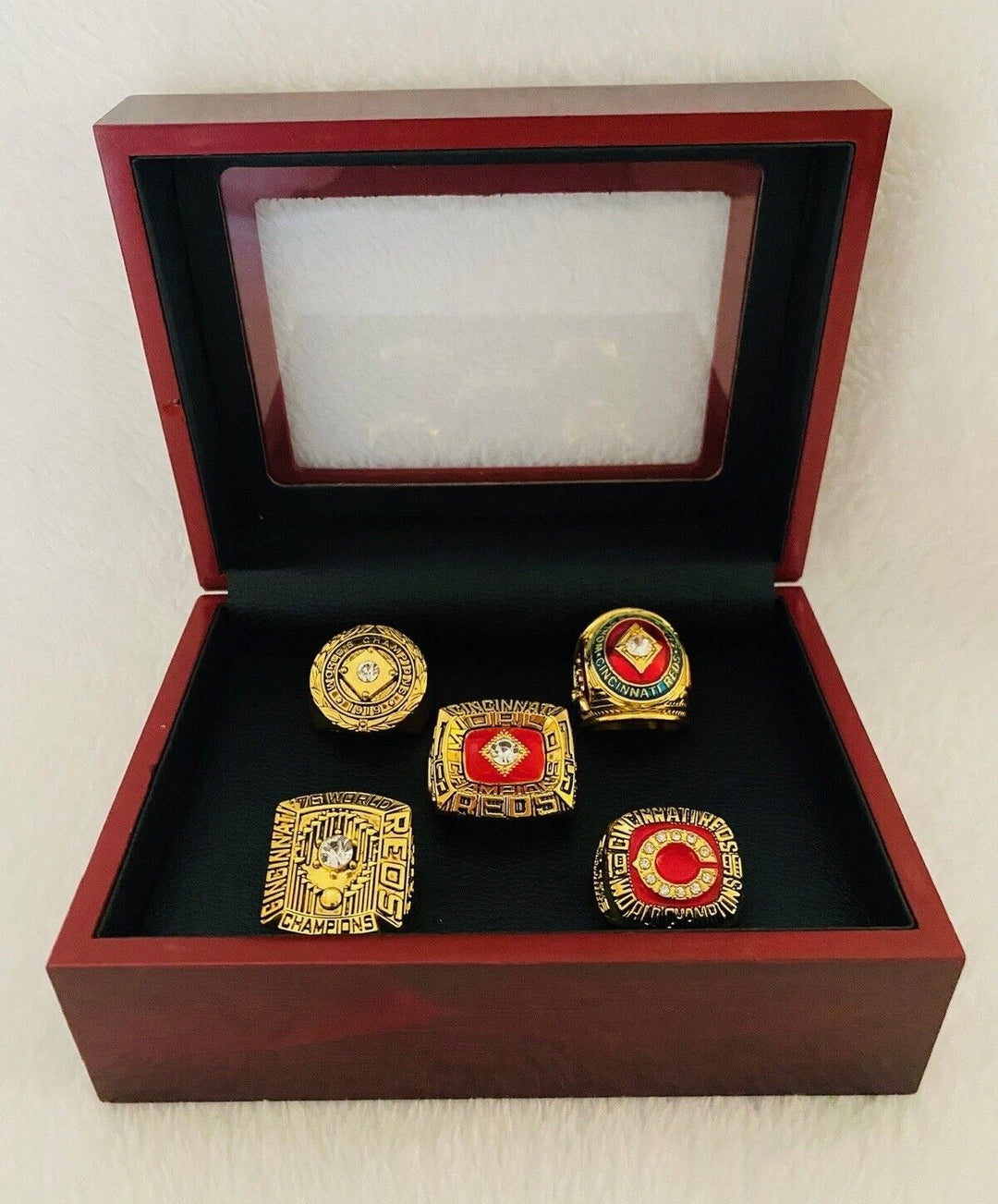 5 PCS CINCINNATI REDS World Series Ring Complete Set with box, US SHIP