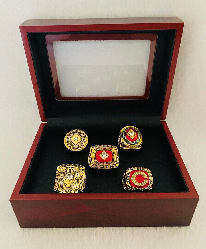 5 PCS CINCINNATI REDS World Series Ring Complete Set with box, US SHIP