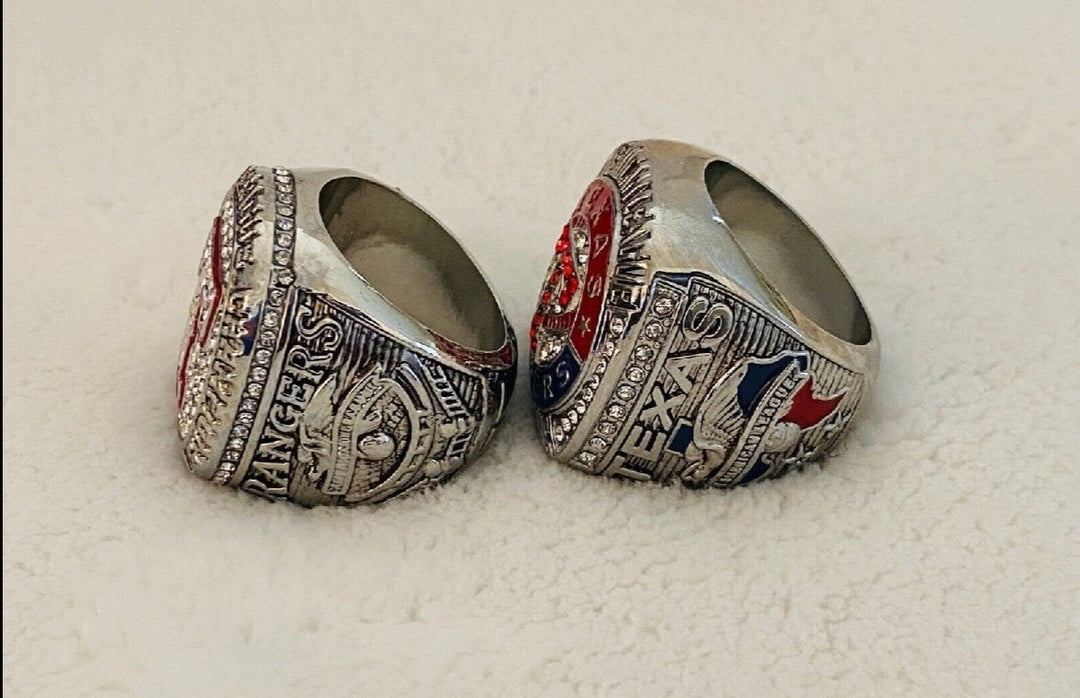 2 PCS TEXAS RANGERS 2010/11 American League Championship Ring, 🇺🇸 SHIP