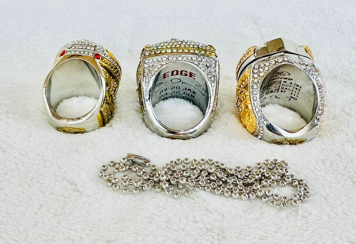 3 PCS Kansas City Chiefs Ultimate Collection Championship Ring Set, US SHIP - EB Sports Championship Rings