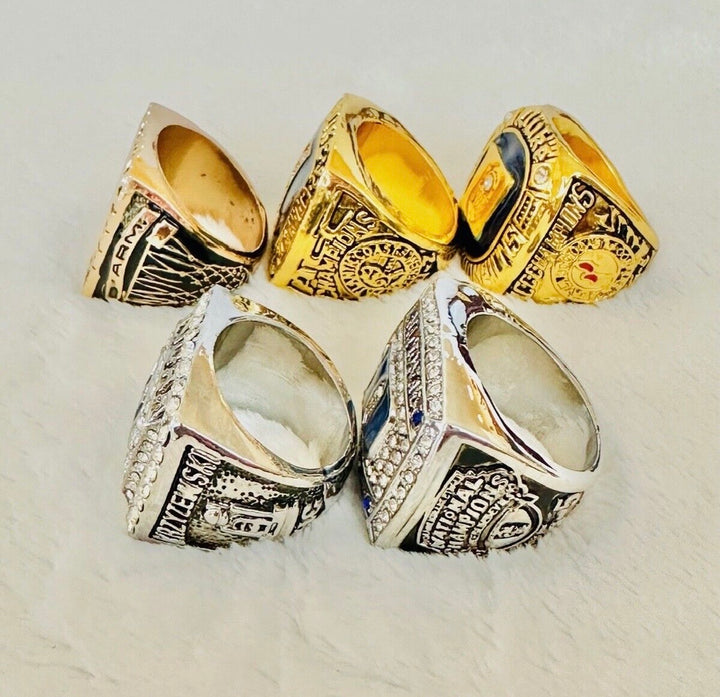 5 PCS Duke Blue Devils National Champions Ring complete set, US SHIP, 1991-2015