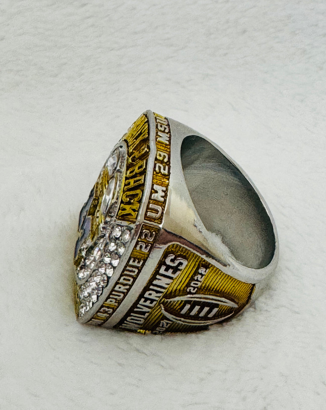 2022 Michigan Wolverines Replica Big Ten Championship Ring 24k, US SHIP - EB Sports Championship Rings