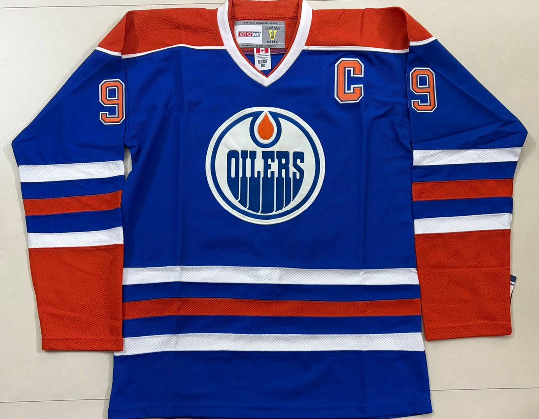 Wayne Gretzky Edmonton Oilers Stitched Jersey, Carry L and XL Rare - EB Sports Memorabilia
