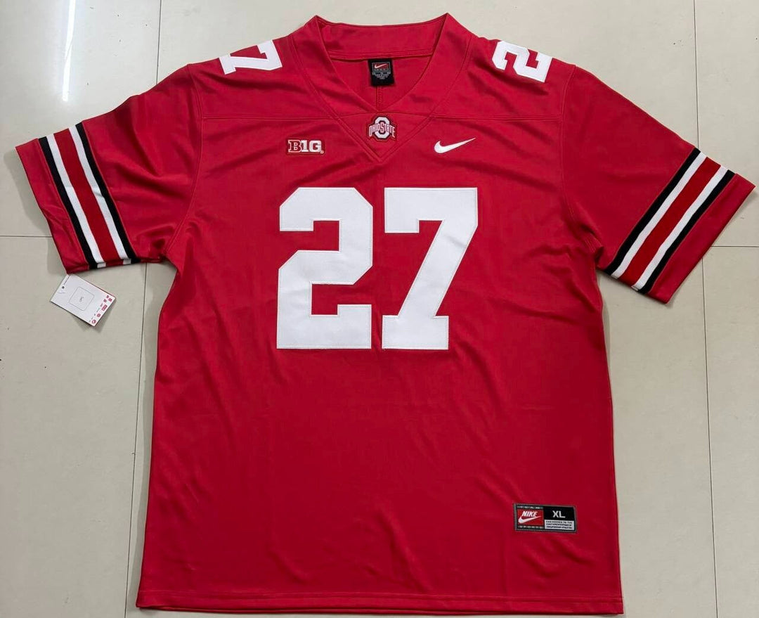 Eddie George #27 Ohio State Buckeyes Nike Stitched Jersey, Carry L and XL - EB Sports Championship Rings