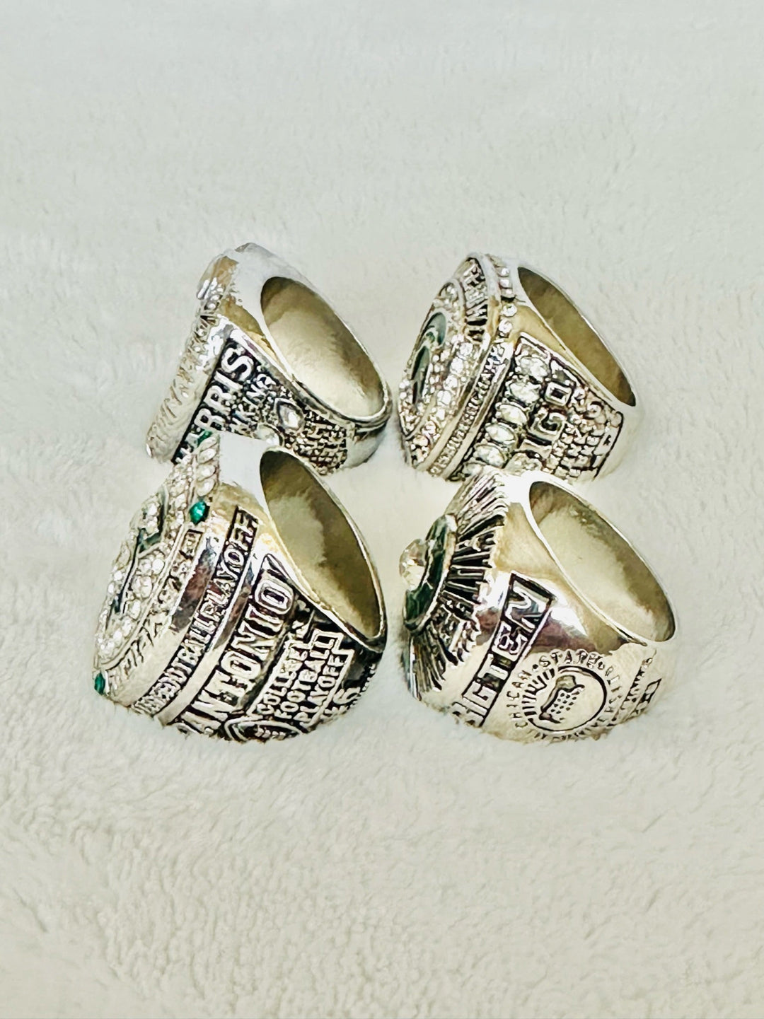 4 PCS Michigan State Spartans Championship Ring Set W Box, US Ship - EB Sports Champion&